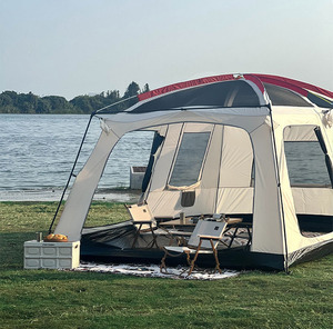 Nouvelle tente de Camping pliable pour 10 personnes <span class=keywords><strong>tout</strong></span> <span class=keywords><strong>compris</strong></span>, tente d'extérieur en vinyle épais résistant à la pluie - Product Image 4