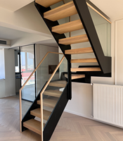 VIKO Vente directe du fabricant d'escaliers en bois massif naturel, installation rapide, escalier préfabriqué à double poutre