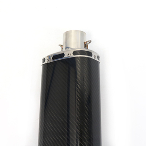 Sistema di Scarico Completo per Moto in Fibra di Carbonio, Marmitta Universale per Moto da Strada e Sportive da 38-51mm, 600cc, <span class=keywords><strong>Bws</strong></span> 125 - Product Image 2