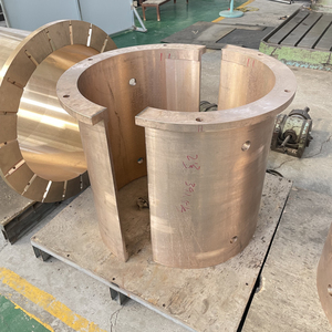 ZCuZn38 Mechanical copper fittings fission <b>bushings</b> bronze Copper shaft sleeves for roller crusher - Product Image 4