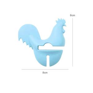 Multi-Function Eco-Friendly Silicone Rooster Utensil Holder Anti-Overflow Pot Pan Clip Dishwasher Safe Kitchen <b>Accessories</b> Rests - Product Image 2