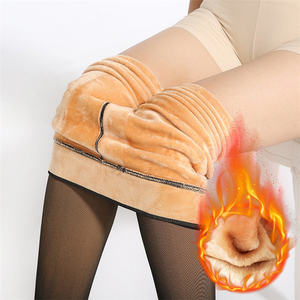 Collants thermiques en polaire sans couture pour femmes, pantalons de sport d'hiver, collants en spandex - Product Image 2