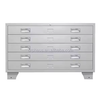 Armoire de rangement métallique pour plans et documents d'architecture en acier, tiroirs latéraux A0/A1 pour cartes et dossiers