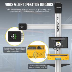 أوتول XC503 مقياس بصري للسيارة السيارات 3d 4 عجلة محاذاة عجلة إصلاح أدوات 4 عجلات خدمة أداة أليجنر سيارة ثلاثية الأبعاد - Product Image 6