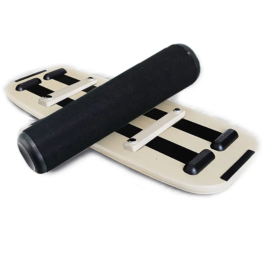 Tabla de equilibrio de madera para Fitness, tabla de equilibrio versátil con cinta de esmeril texturizada para un agarre y estabilidad