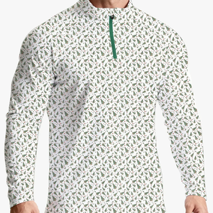 Sudadera de Golf Personalizada de Alta Calidad con Cierre de Cremallera, Logotipo Bordado Personalizado, Elástica, de Poliéster y Spandex, para Ejercicio - Product Image 3