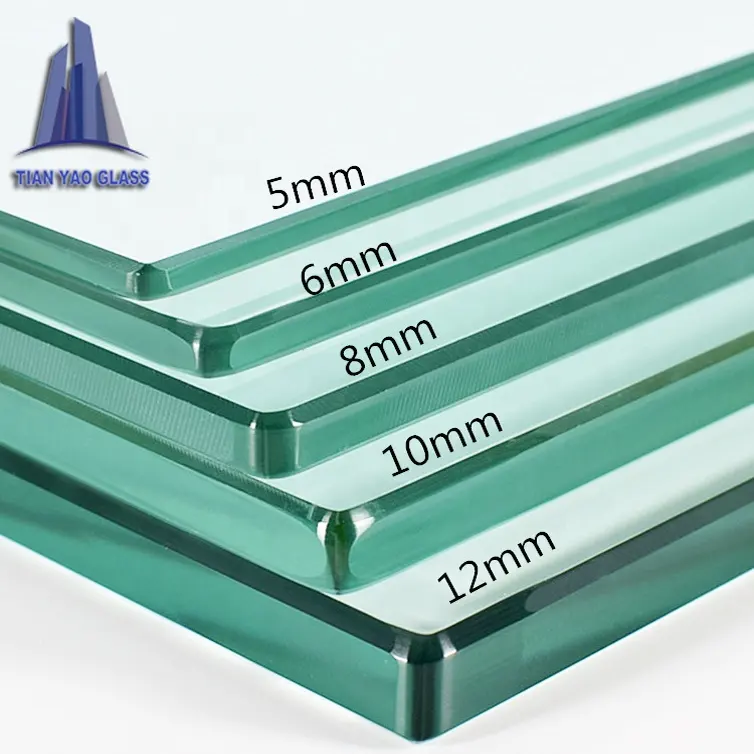 wholesale customs 3mm 4mm 5mm 6mm 8mm 9mm 10mm 12mm colored clear tempered glass price