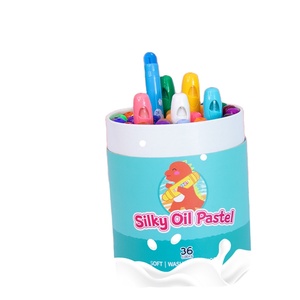 ซูเปอร์กันยายน2022ล้างทำความสะอาดได้น้ำมันสีพาสเทลเครื่องมือวาดภาพเรียบเด็กดินสอสีปากกา - Product Image 4