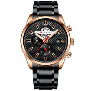 Montre à quartz en alliage pour homme, style business, étanche, avec bracelet en acier inoxydable, multifonctionnelle, vente en gros d'usine - Product Image 3