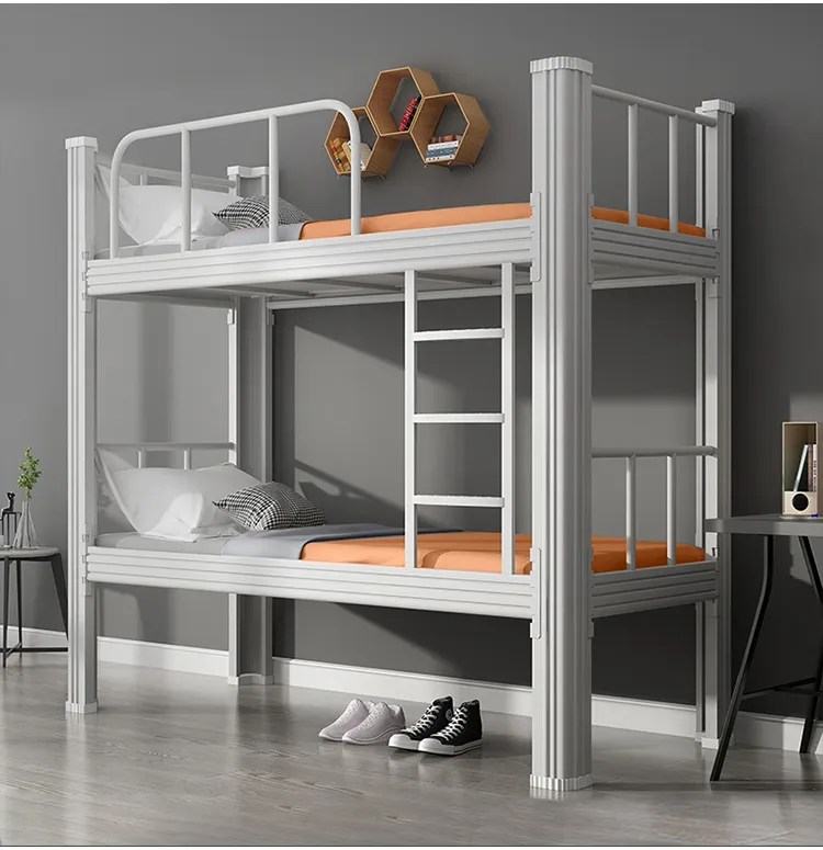 2023 Cheap 2 layer bunk bed heavy duty metal bunk bed double deck bed metal bunk steel bett etagenbett letto a castello