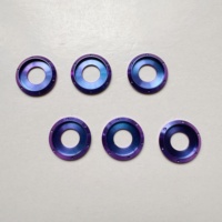 Vis à tête hexagonale Torx en alliage de titane Gr.5 avec rondelle bleue M5 M6 M8 haute résistance pour modification de moto