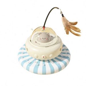 Interactive Cat Toy: Automatic Teaser Wand with Feather, Fun <b>Electronic</b> Kitten Toy for Indoor Cats & Pets - Product Image 4