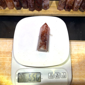 Nuevos Productos: Cristal Natural Energético, Cristal de Sanación Espiritual, Punta de Sanación Roja Dorada para Adorno - Product Image 4