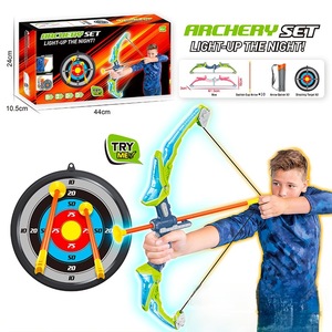 2025 Juguetes Baratos Kids Outdoor Fun Sport Game Bow and Arrow Folding Light up Archery Toy Set COLOR BOX - Product Image 1