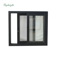 Fabricación en China, tamaño estándar, puertas corredizas horizontales modernas de aleación de aluminio, ventanas, aislamiento térmico para apartamento y hogar