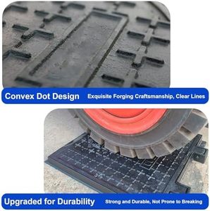 Coperchio per Pozzetto <span class=keywords><strong>in</strong></span> Ghisa Divino, Resistente, per Vialetti e Fosse Settiche, con Base, Quadrato, Nero, Antiscivolo, per Ispezione - Product Image 3