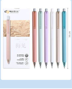 快干0.5高外观等级简单签名蓝色墨水刷笔塑料材料中性压头黑色测试笔 - Product Image 6