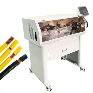 Large square computer power cable stripping machine PVC sheathed wire peeling and cutting machine for big multi strands cables