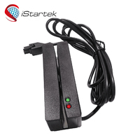 Lecteur de cartes magnétiques RFID MSR 4 broches RS232 portable et compact à faible coût pour traceur GPS de véhicule