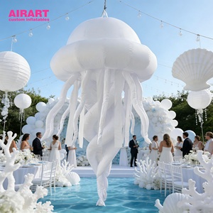 Méduse gonflable géante suspendue pour événement sur le thème de l'océan - Product Image 3