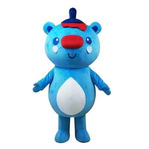 Animaux bleus en peluche <span class=keywords><strong>mascotte</strong></span> Costume personnage de dessin animé Cosplay fête <span class=keywords><strong>déguisement</strong></span> adulte tenue - Product Image 1