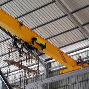 Pont roulant monopoutre européen de 5, 10 et 20 tonnes avec palan à double vitesse et moteur-pompe pour usage en construction - Product Image 3