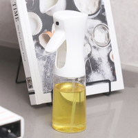 Botella pulverizadora de aceite de oliva y vinagre para cocina, repostería y barbacoa, dispensador de aceite de 220 ml