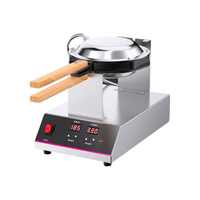 Machine à gaufres numériques à démarrage rapide pour cafés, utilisation facile, minuterie intelligente, antiadhésive, 5 kg, acier inoxydable, 1400 W, haute efficacité