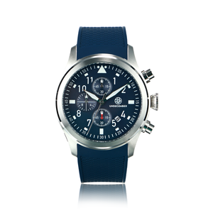 ساعة يد كوارتز كرونوغراف فاخرة للرجال من Undecember بتصميم ODM/OEM مع حزام سيليكون مضيء ومقاوم للماء - Product Image 6