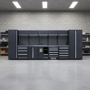 Système de rangement pour <span class=keywords><strong>garage</strong></span> mécanique, établi robuste et armoire à outils avec éclairage intégré pour <span class=keywords><strong>atelier</strong></span> de <span class=keywords><strong>garage</strong></span> - Product Image 1