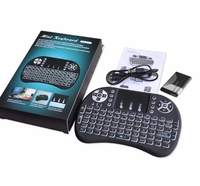 Rii i8 Mini 2.4G clavier sans fil pavé tactile couleur rétroéclairé souris Air rétroéclairé télécommande pour Android TV Box Smart TV PC