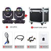 Professioneller 230W Beam Moving Head Scheinwerfer DMX512 14 Farben + Weiß IP20 Hoher CRI 95 Bühnenbeleuchtung für Nachtclub Bar DJ