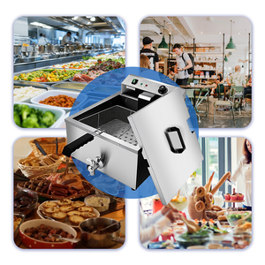 Soldes Exceptionnelles : Friteuses Électriques Professionnelles à <span class=keywords><strong>Cuve</strong></span> <span class=keywords><strong>Amovible</strong></span> et Construction en Acier Inoxydable pour la Restauration Rapide - Product Image 6