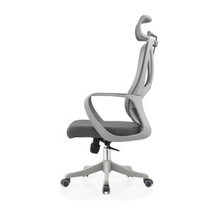 Ghế văn phòng lưới lưng cao màu đen hiện đại, kiểu dáng công thái học, có tựa đầu điều chỉnh, sản xuất tại Trung Quốc - Product Image 3