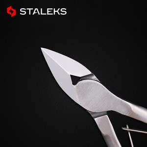 <span class=keywords><strong>STALEKS</strong></span> NS-70-14 Pince à cuticules professionnelle |   Pince à cuticules portable en acier inoxydable espagnol de 14 mm, durable, pour salon - Product Image 2