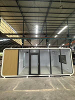 Cabine mobile préfabriquée de haute qualité, la plus grande, en acier, style Apple Cabin, pour usage en villa