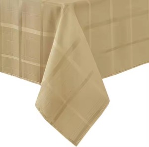 Skymoving New Jacquard Design <strong>Table</strong> Cloth Elegance Plaid Tablecloth for Decoration <strong>Tables</strong> 140gsm <strong>Polyester</strong> Waterproof Tablecloth - Product Image 1