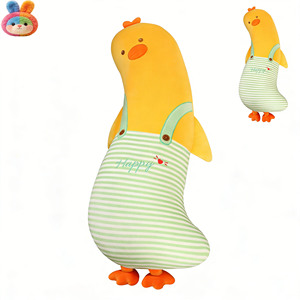 Cuscino <span class=keywords><strong>Peluche</strong></span> a Forma di Pulcino Personalizzabile <span class=keywords><strong>con</strong></span> <span class=keywords><strong>Nome</strong></span> e Colore, Super Morbido, Antistress, Lavabile in Lavatrice, Imbottitura in Cotone PP - Product Image 1