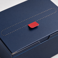 Boîte à languette personnalisée en carton ondulé avec fermeture à bande déchirable et taille flexible pour l'expédition des petites entreprises