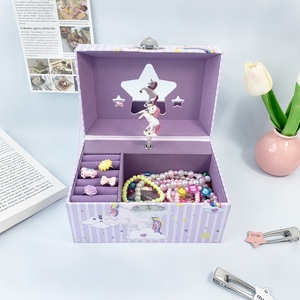 Boîtes à musique personnalisées à manivelle avec miroir et doublure en velours, boîte à musique ballerine pour enfants, cadeau, vente en gros - Product Image 3