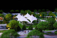 Emlak geliştirme 3D Model bina ölçekli minyatür Model sergi ekipmanları vitrin modeli