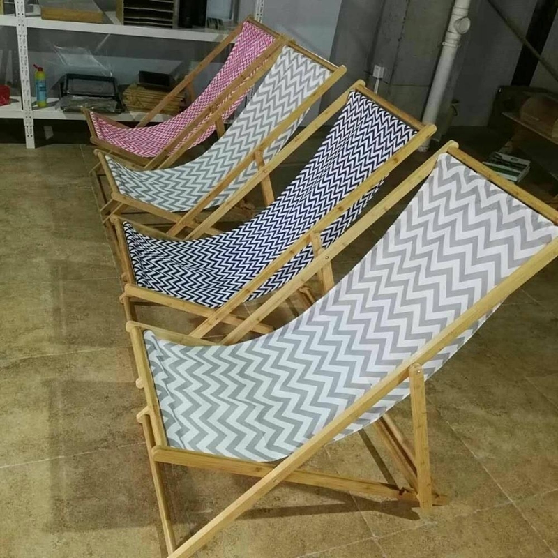 Portable Folding Wooden Lounge Chair Lightweight