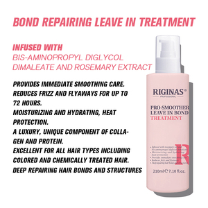 Après-shampoing réparateur sans rinçage Riginas avec logo personnalisé, infusé à la rosemarine pour cheveux secs et abîmés, traitement naturel sans rinçage - Product Image 3