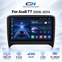 Autoradio Android pour Audi TT 2006-2014, écran tactile IPS, CarPlay Android Auto, GPS WiFi Bluetooth stéréo
