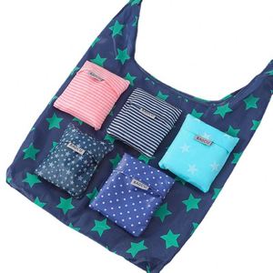Customizable Ripstop Nylon Foldable Tote <b>Bag</b> Reusable <b>Folding</b> Grocery Polyester Shopping <b>Bags</b> - Product Image 2