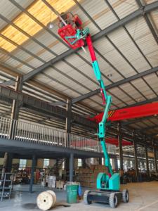 Nacelle élévatrice articulée électrique de haute qualité, 10 m, hauteur de travail 12 m, capacité de charge 200 kg, petit modèle télescopique - Product Image 5