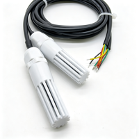 Sensor Suhu dan Kelembapan SHT30 DHT30 dengan Output I2C RS485, Pengukur Kelembapan untuk Pertanian Rumah Kaca, Dilengkapi Pelindung Sensor