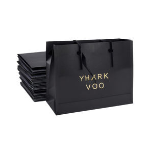 Benutzer definiertes Logo Gedruckte Luxus-Einkaufs papiertüte Recycelbar und umwelt freundlich für Infusion und Kondome Eigenmarken beschichtetes Papier - Product Image 1