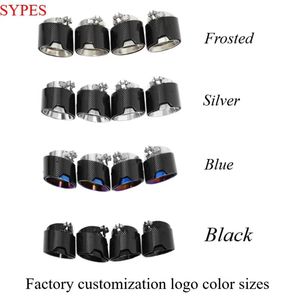 Tubo de escape de coche SYPES para <span class=keywords><strong>BMW</strong></span> <span class=keywords><strong>140i</strong></span> 216i 218i 220i 223i F20 F21 F22 M Punta de silenciador de punta de escape de fibra de carbono inoxidable de rendimiento - Product Image 3