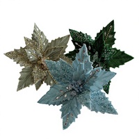 Décorations de Noël 2026, fleurs artificielles de poinsettia, décorations pour arbre de Noël, fleurs pour la décoration de la maison en différentes couleurs